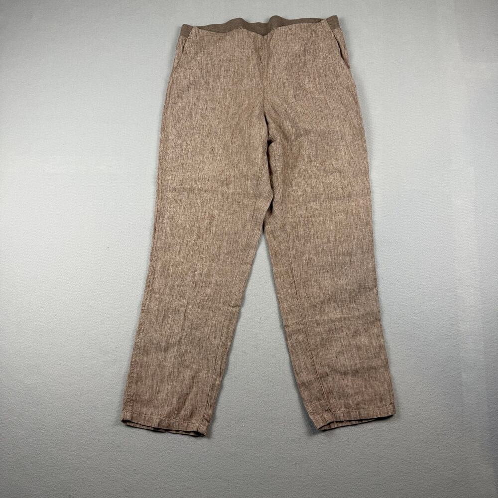 J. Jill 100% Linen Pull-On Pants M